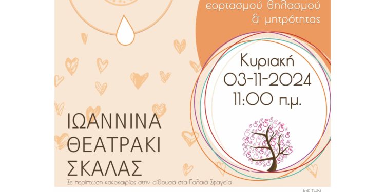 15η πανελλαδική εκδήλωση εορτασμού θηλασμού & μητρότητας