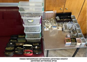 Ναρκωτικές ουσίες εντοπίστηκαν σε σπίτι ημεδαπού από το τμήμα ασφάλειας Άρτας