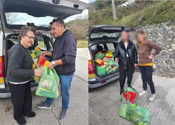 Διανομή τροφίμων μετά από χρηματική δωρεά συνδημότη