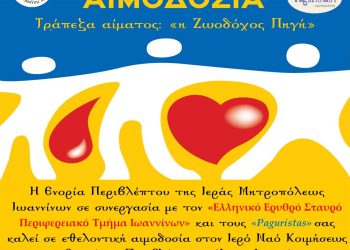 Εθελοντική αιμοδοσία στην ενορία Περιβλέπτου