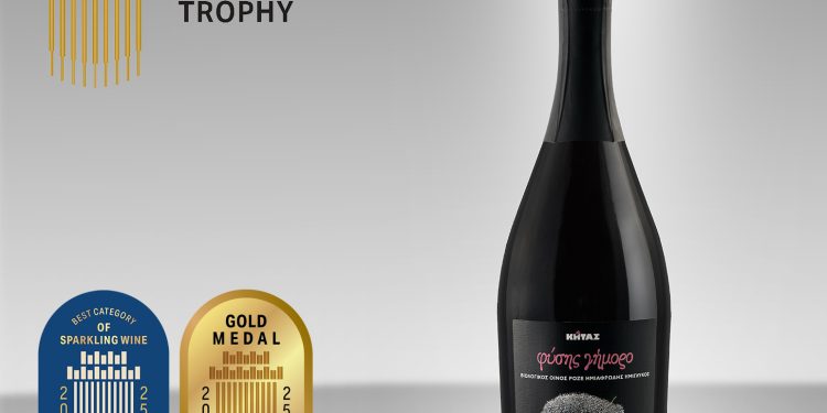 Οινοποιία Κήτας: Ένα από τα κορυφαία κρασιά για το 2025 το ροζέ ημιαφρώδες «Φύσης γήμορο»