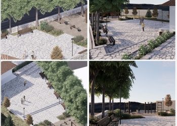 Ανάπλαση πλατειών Κοινοτήτων Αγίου Κοσμά και Αρετής