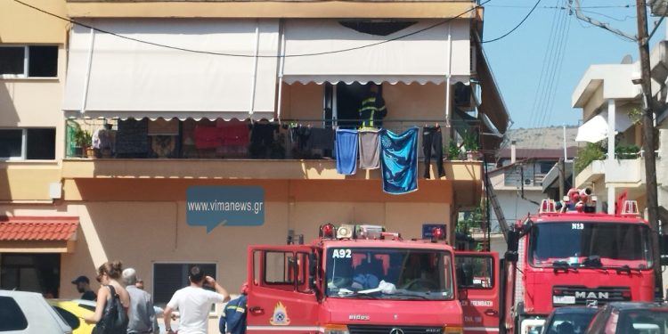 Ιωάννινα :Κινητοποίηση της Π.Υ για φωτιά σε σπίτι στα Σεισμόπληκτα