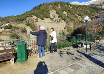 Συνάντηση με το Δήμαρχο Κ. Τζουμέρκων, Χρήστο Χασιάκο, στην Άγναντα, με αντικείμενο τις σοβαρές καταστροφές που προκάλεσε η κακοκαιρία Adel στην περιοχή