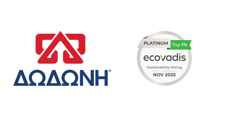 ΔΩΔΩΝΗ: Πλατινένια Διάκριση EcoVadis – Στις κορυφαίες εταιρείες  παγκοσμίως για τη Βιωσιμότητα