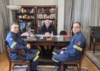 Με τον νέο Διοικητή Π.Υ Νομού Πρέβεζας και τον Διοικητή της Π.Υ Πρέβεζας συναντήθηκε ο Δήμαρχος Νίκος Γεωργάκος