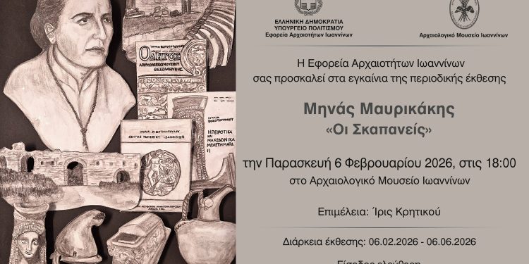 Η Εφορεία Αρχαιοτήτων Ιωαννίνων υποδέχεται την περιοδική έκθεση του Μηνά Μαυρικάκη «Οι Σκαπανείς»