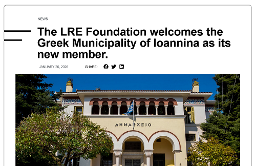 Ο Δήμος Ιωαννιτών μέλος στον ευρωπαϊκό οργανισμό Liberation Route Europe