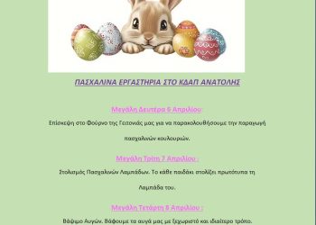 Πασχαλινές δράσεις από τα ΚΔΑΠ του Δήμου Ιωαννιτών