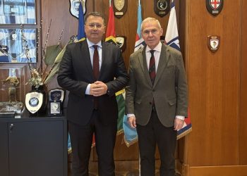 Συνάντηση εργασίας του Γιώργου Στύλιου με τον Υφυπουργό Εθνικής Άμυνας, Θανάση Δαβάκη