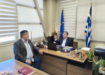 Συνάντηση του Δημάρχου Πωγωνίου κ. Κωνσταντίνου Καψάλη με τον Δήμαρχο Μινώα Πεδιάδας κ. Βασίλειο Κεγκέρογλου