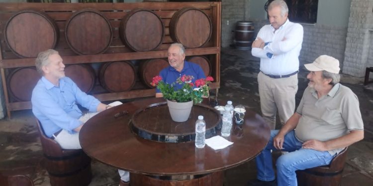 Επίσκεψη του Παύλου Γερουλάνου στη Zoinos Winery