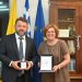 Συνάντηση εργασίας της Πρυτάνεως του Πανεπιστημίου Ιωαννίνων με τον Δήμαρχο και τον Αντιδήμαρχο του Δήμου Δρόπολης και Πωγωνίου για την ανάπτυξη διασυνοριακών συνεργασιώνστους τομείς της παιδείας και της υγείας