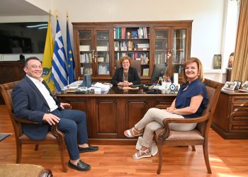 Συνάντηση εργασίας της Πρυτάνεως Καθηγήτριας Α. Μπατιστάτου με τον Υφυπουργό Παιδείας, Θρησκευμάτων και Αθλητισμού Κ. Βλάση στο Πανεπιστήμιο Ιωαννίνων